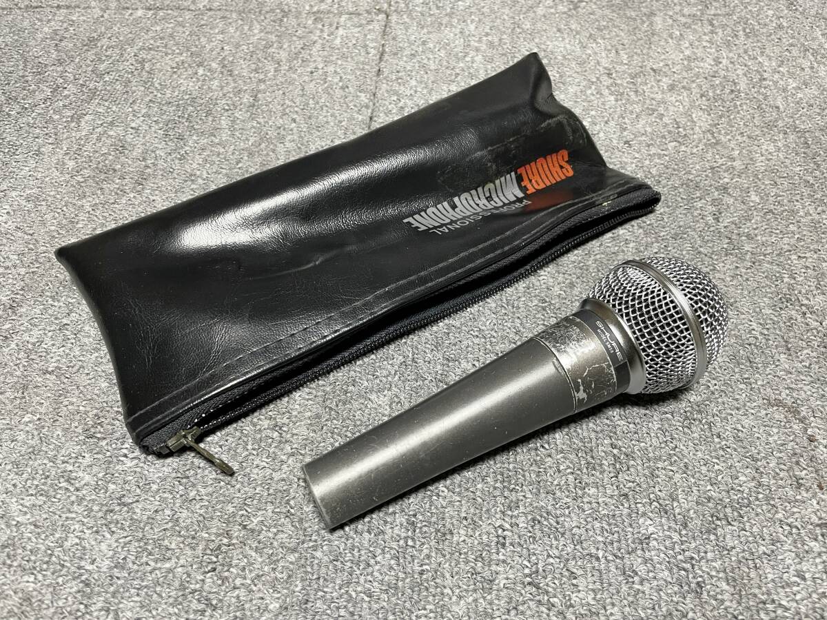 動作良好 ポルシェロゴ ビンテージ SHURE SM58 SHURE SM58 USA ビンテージ ポルシェロゴ ケース付 動作品