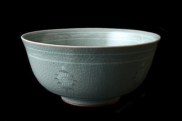 高麗青磁白黒象嵌菊文茶器（高麗時代） - 天平堂（TENPYODO）