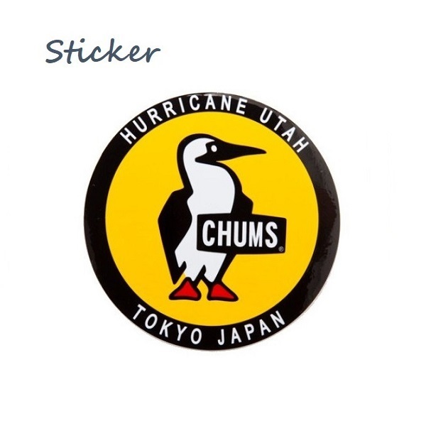 チャムス ステッカー CHUMS Sticker Round Booby Bird CH62-0156 新品 防水素材