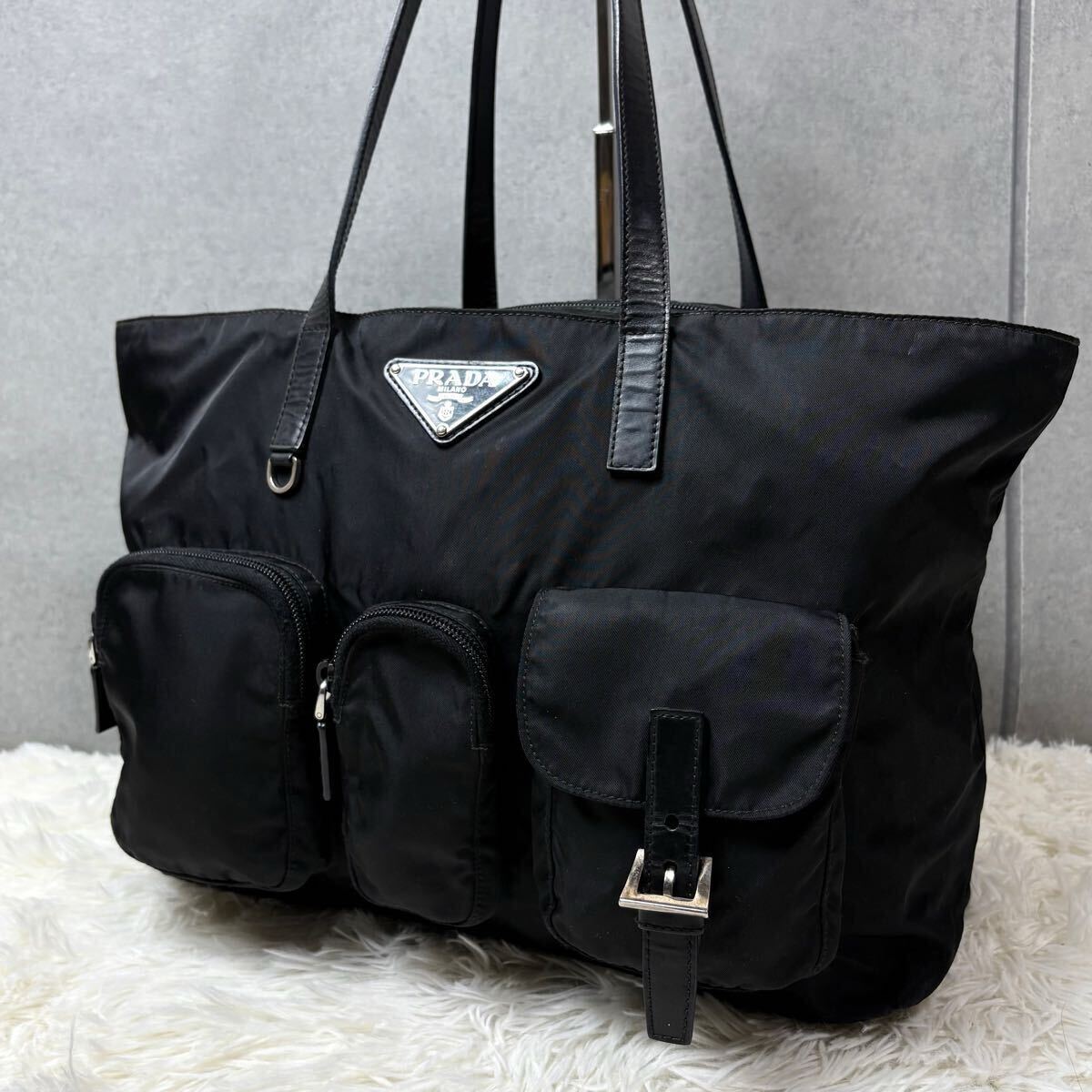 美品】PRADA×プラダ A4収納可能トートバッグ