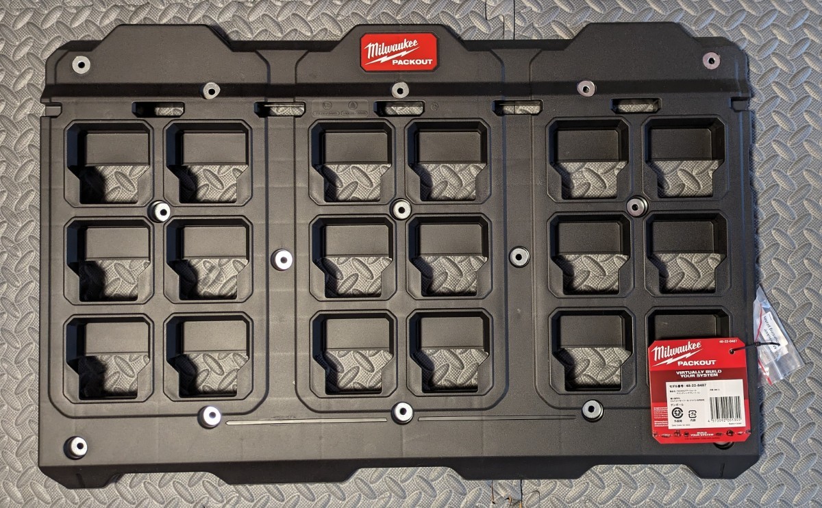 インボイス対応可★ミルウォーキーツール【Milwaukee】パックアウトPACKOUT ウォールマウンティングプレート（L）48-22-8487 新品未使用★