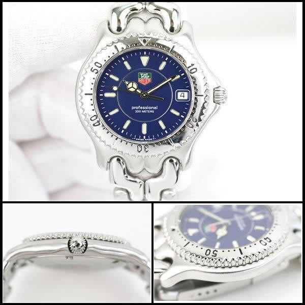 iko- ломбард TAG Heuer * редкий прекрасный товар cell серии WG111A Professional мужской кварц темно-синий dial RY7333