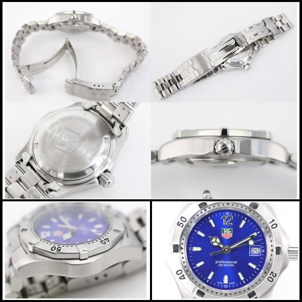 iko- ломбард TAG Heuer * редкий прекрасный товар 2000 серии WK1316 Professional женский кварц голубой dial RY7335