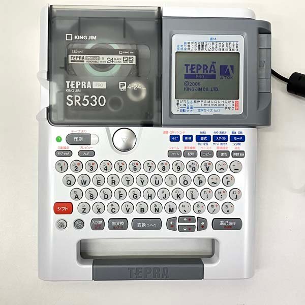 t)キングジム KING JIM テプラ TEPRA PRO SR530 ラベルライター t)キングジム KING JIM テプラ TEPRA PRO SR530 ラベルライター