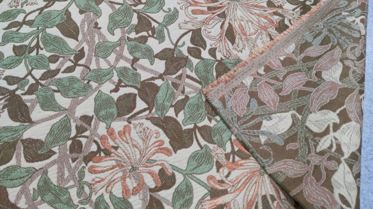 川島織物　ウイリアムモリス　生地　MM3148　RO ハニーサクル　 140cmx50cm_画像6