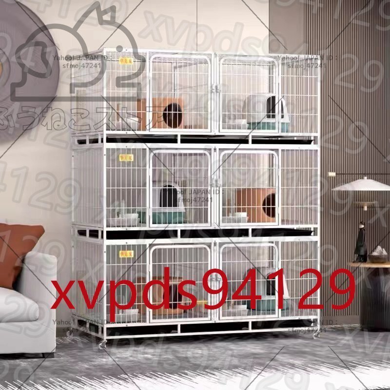 店長特選★見逃せない！3層犬フェンスペット犬小屋貓小屋犬用品家柵