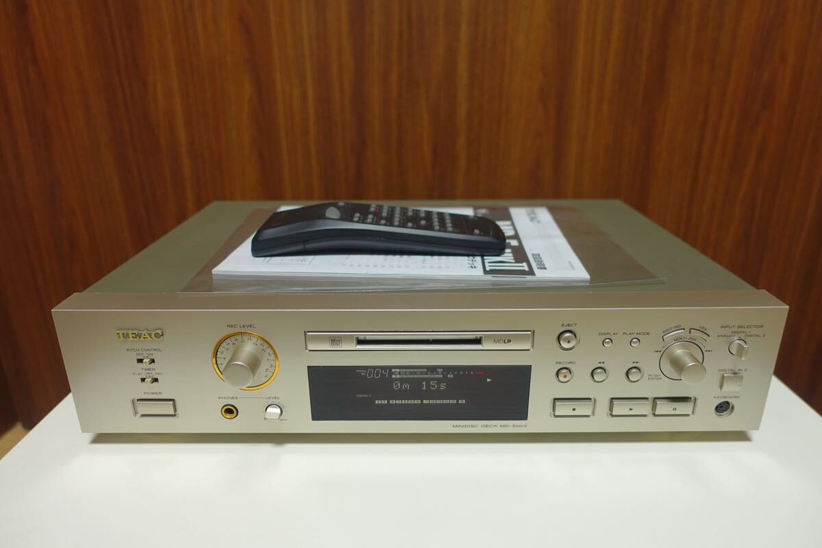 [美品] TEAC ティアック MD-5MKII MDレコーダー 動作品