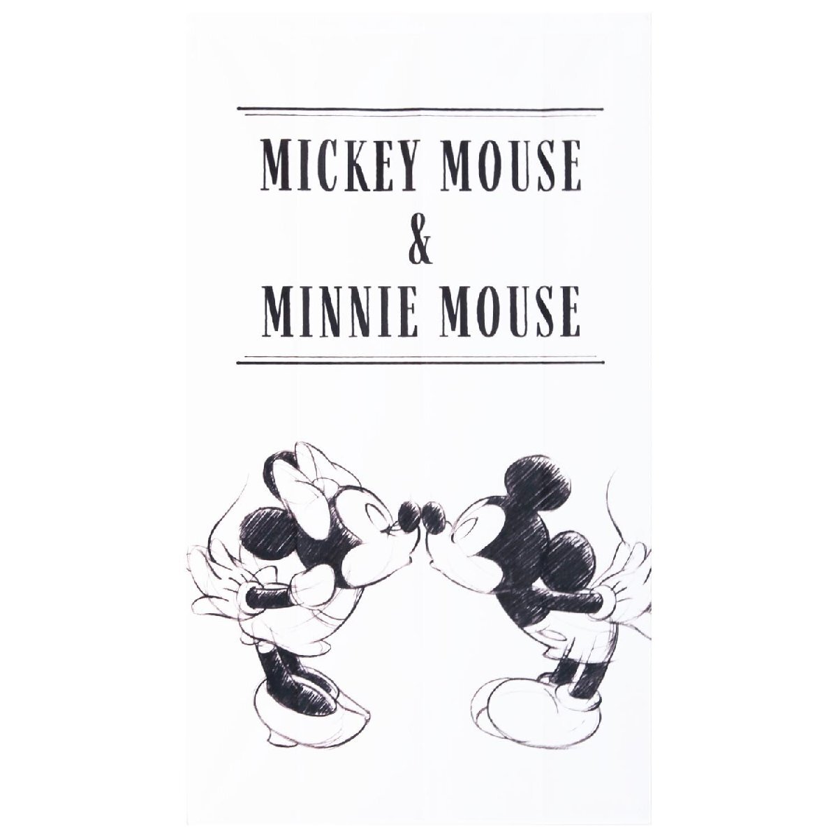 のれん　ミッキー＆ミニー　85×150cm　cos-95701　日本製 ロングサイズ 目隠し 間仕切り ディズニー mickey mouse minnie キャラクター