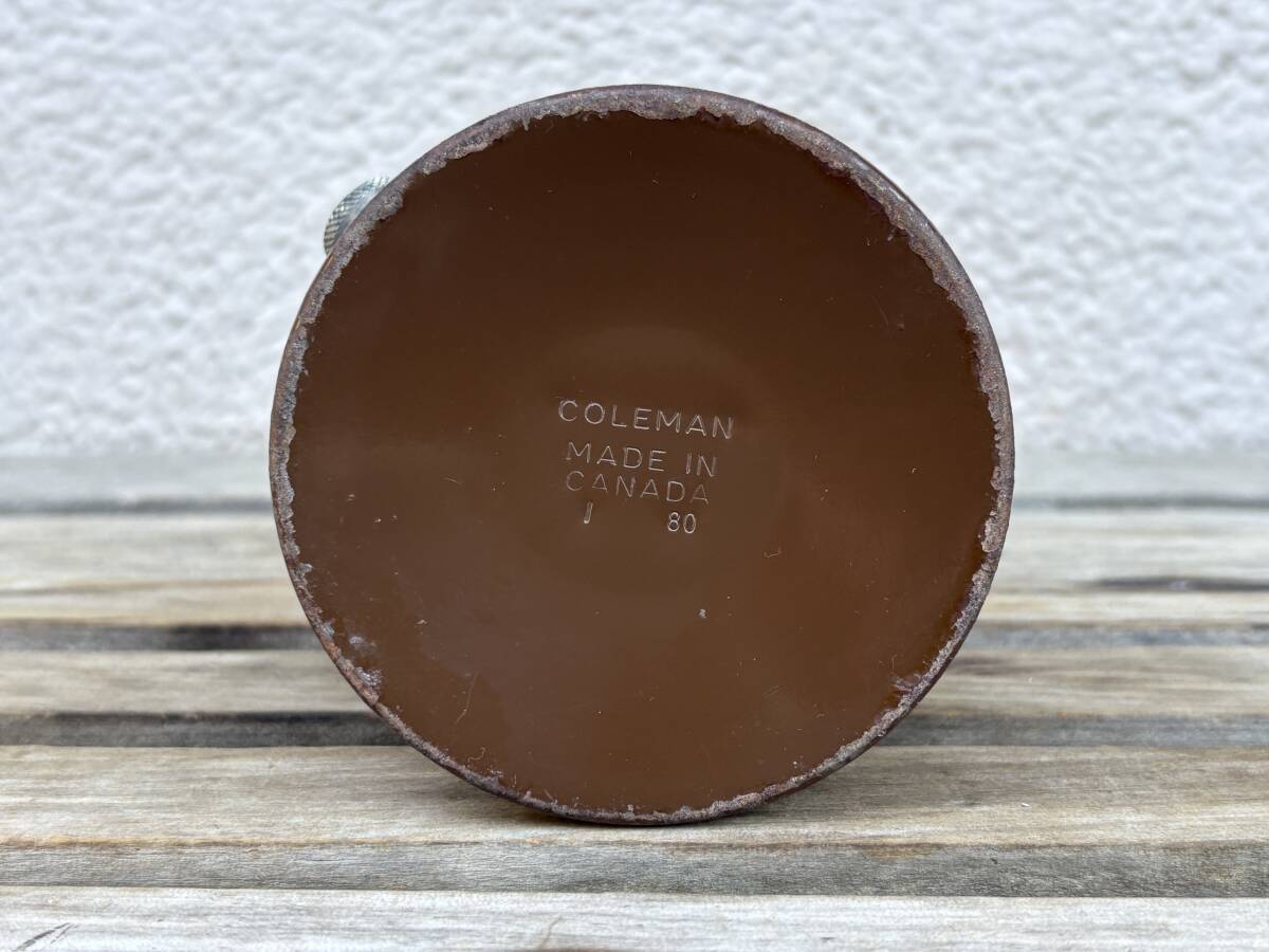 コールマン Coleman 222 茶 1/82制 ピークワンランタン サンシャインマーク刻印付きG2ジェネレーター裝著品 PEAK1 廃盤品 250117JN10057