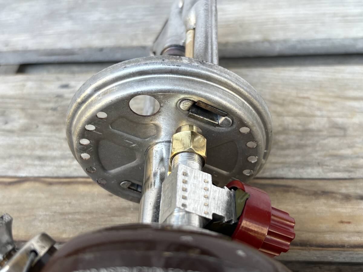 コールマン Coleman 222 茶 1/82制 ピークワンランタン サンシャインマーク刻印付きG2ジェネレーター裝著品 PEAK1 廃盤品 250117JN10057