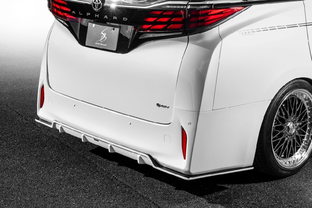 SilkBlaze/40系アルファード　AGH4#/AAHH4#/AAHP45W（2023/06～）リアフラップスポイラー　純正202塗装済 品番：TSR40AL-RF