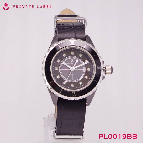  женские наручные часы PRIVATE LABEL Private Label керамика 3 стрелки кожа часы PL0019-BB Suite elegance 