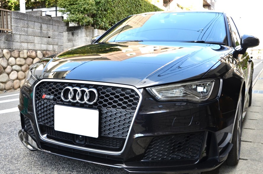 カスタムアウディRS3 カーボンインテーク コイル マフラー 車高調(diào) 大口徑2ピースローター 強化スタビ １オーナー極上正規(guī)ディーラー車