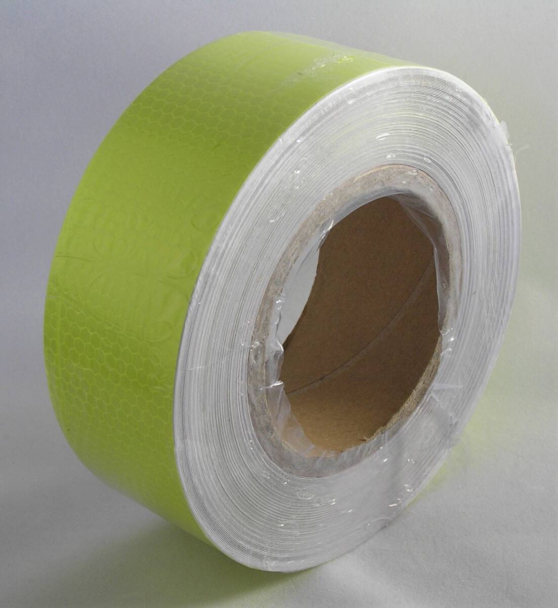 高輝度 反射 テープ 黄金色 イエロー 幅5cm 長さ25m 蛍光 ステッカー 事故 防止 安全 標識 車装飾 シール 耐水性_画像5