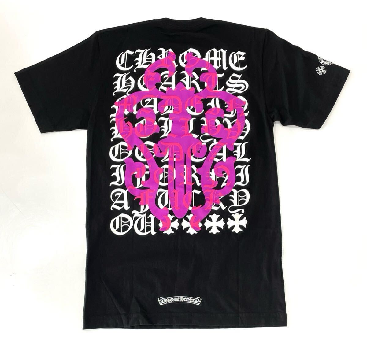 【CHROME HEARTS 】Eye Chart Pink Dagger Tee 半袖 Tシャツ 国内正規美品 CHROME HEARTS クロムハーツ DAGGER EYE CHART TEE