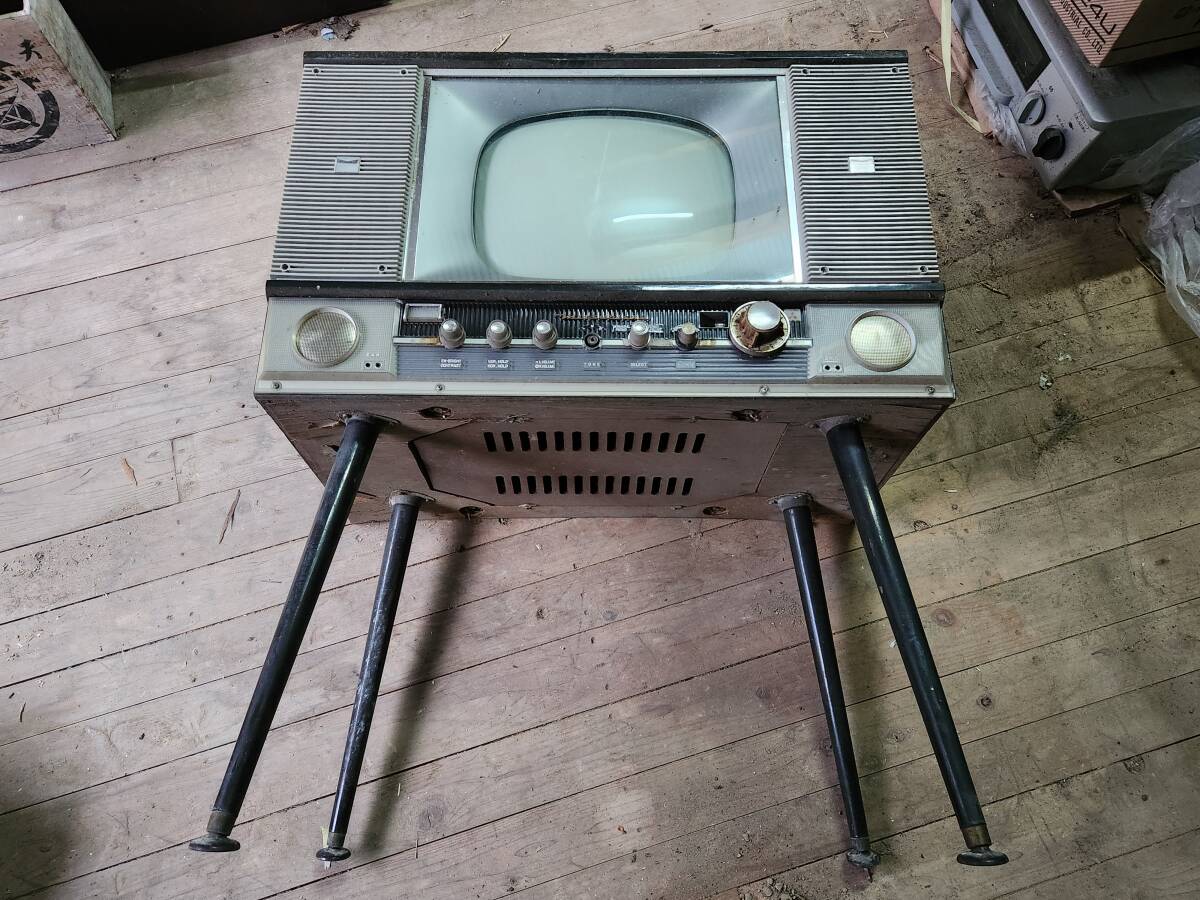 白黒テレビ 三菱製 昭和レトロ アンティーク 家電の歴史(テレビ 白黒テレビ 三菱製 昭和レトロ アンティーク 家電の歴史(テレビ