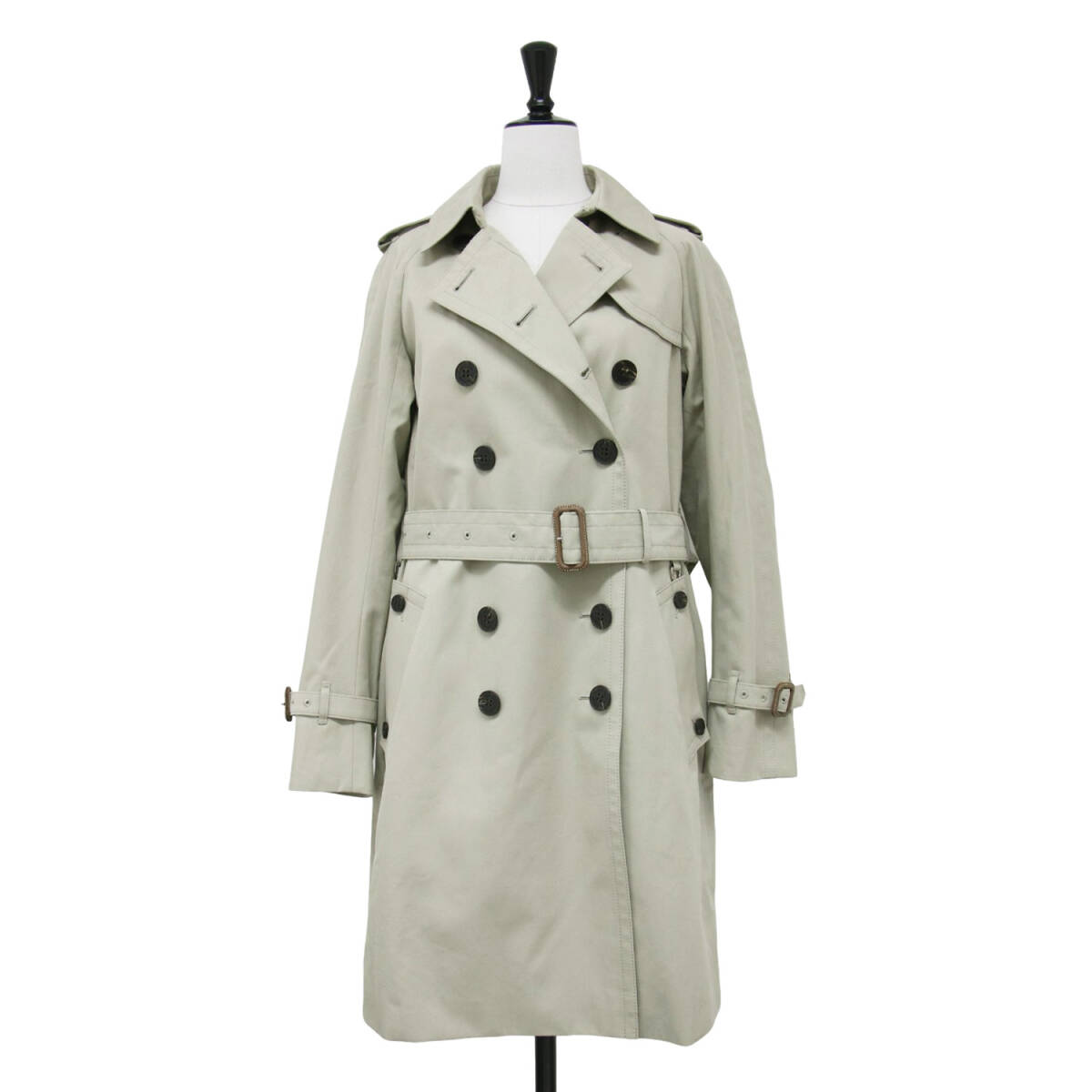 【新品】Aquascutum アクアスキュータム コート ベージュ サイズ:6(S) / ベーシック トレンチコート / ロング丈 ライナー アニマル柄