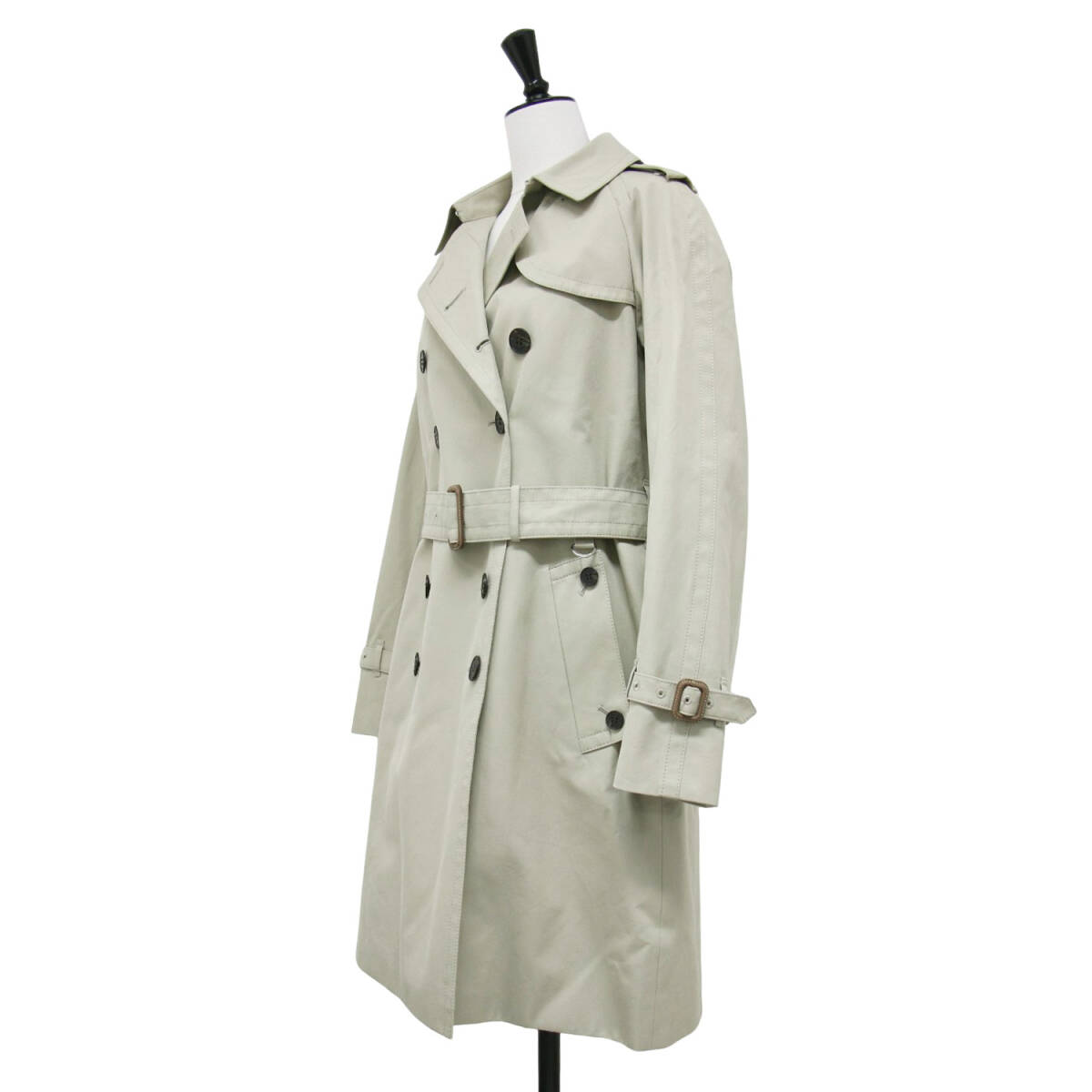 【新品】Aquascutum アクアスキュータム コート ベージュ サイズ:6(S) / ベーシック トレンチコート / ロング丈 ライナー アニマル柄