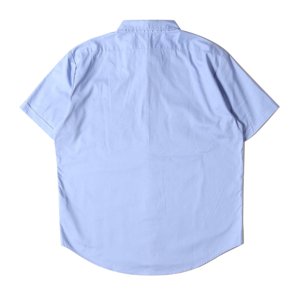 TENDERLOIN テンダーロイン シャツ サイズ:S ワッペン付き レーシング ボタンダウン 半袖シャツ T-RACING SHT U BD S/S サックス トップス
