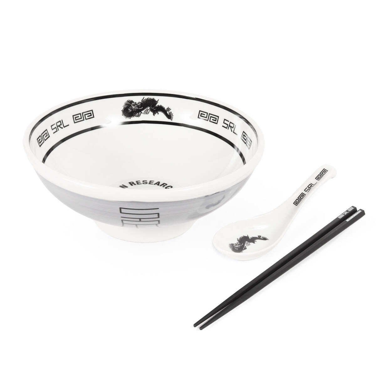【新品】NEIGHBORHOOD ネイバーフッド 23SS SRL どんぶり&レンゲ&箸 3點セット (NOODLE BOWL SET) / ホワイト / 食器 インテリア 雑貨
