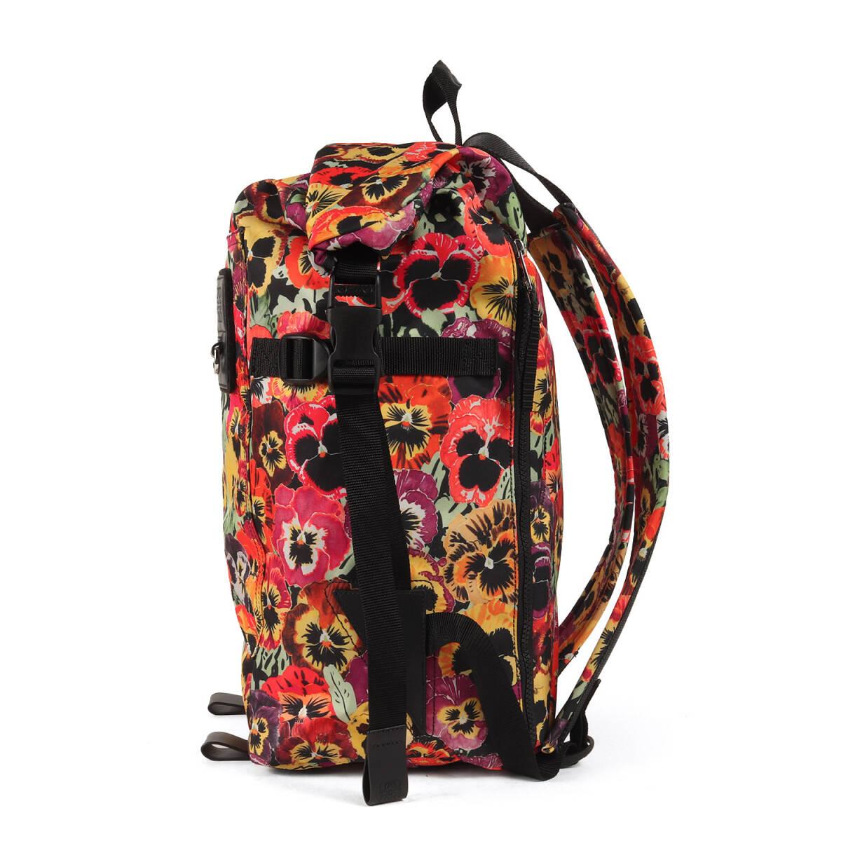 【美品】LOEWE ロエベ バッグ / 21AW JOE BRAINARD パンジー ロールトップ バックパック (Pansies Roll Top Backpack In Nylon)