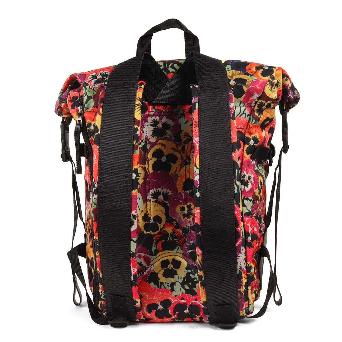 【美品】LOEWE ロエベ バッグ / 21AW JOE BRAINARD パンジー ロールトップ バックパック (Pansies Roll Top Backpack In Nylon)
