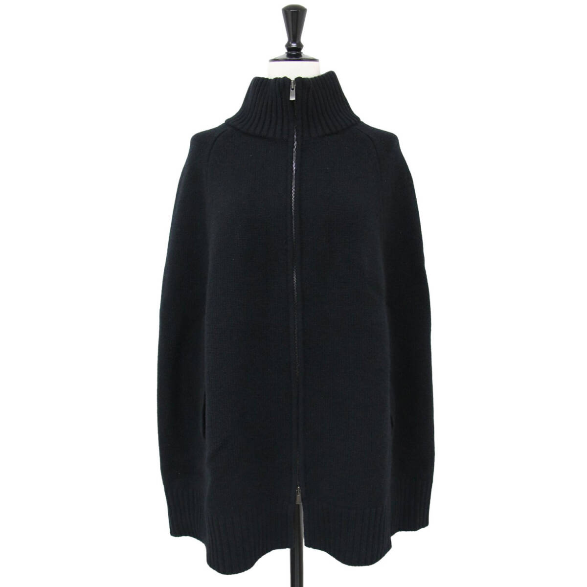 theory luxe セオリーリュクス カーディガン ブラック 黒 サイズ:38(M) / ジップ ニット カーディガン / Morbi Harry ウール カシミヤ