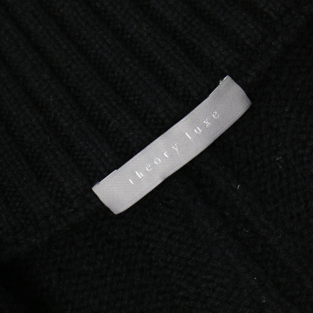 theory luxe セオリーリュクス カーディガン ブラック 黒 サイズ:38(M) / ジップ ニット カーディガン / Morbi Harry ウール カシミヤ