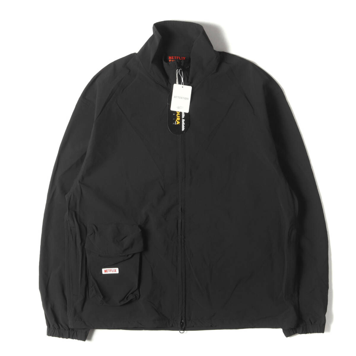 【新品】BEAMS ビームス ジャケット サイズ:S / 21AW Netflix コーデュラ ストレッチナイロン パッカブルジャケット / ブラック_画像1