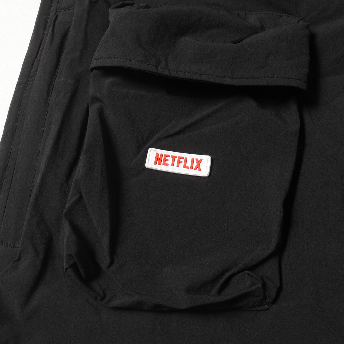 【新品】BEAMS ビームス ジャケット サイズ:S / 21AW Netflix コーデュラ ストレッチナイロン パッカブルジャケット / ブラック_画像4