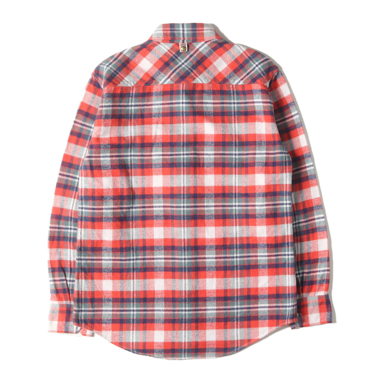 visvim ビズビム シャツ サイズ:1 / ブラックエルク チェック フランネルシャツ (BLACK ELK FLANNEL BRUSHED GIZA) / レッド ネイビー