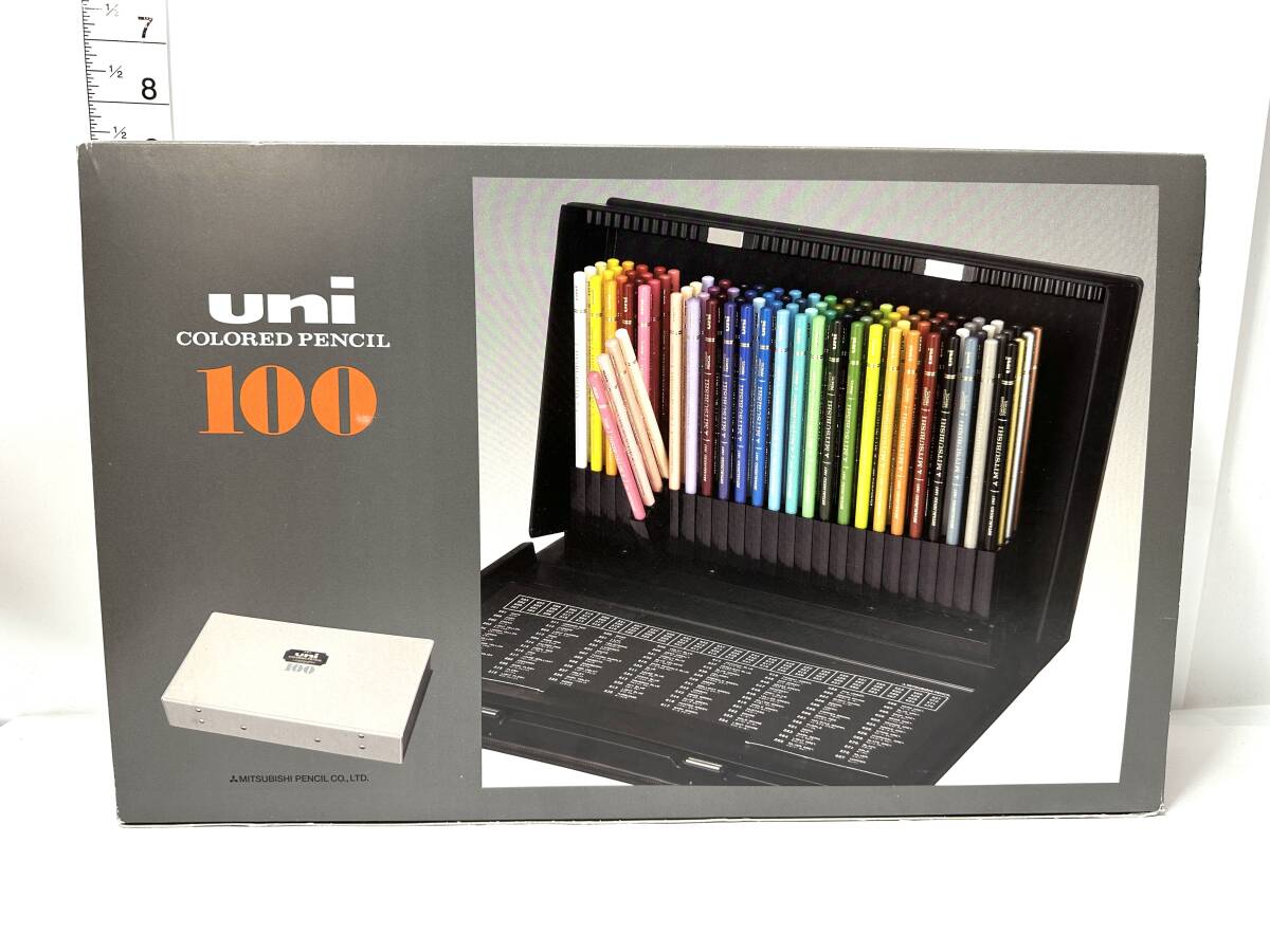 未使用品と思われます 三菱鉛筆 色鉛筆 ユニカラー100色セット UC100C 文房具 畫材 3/7