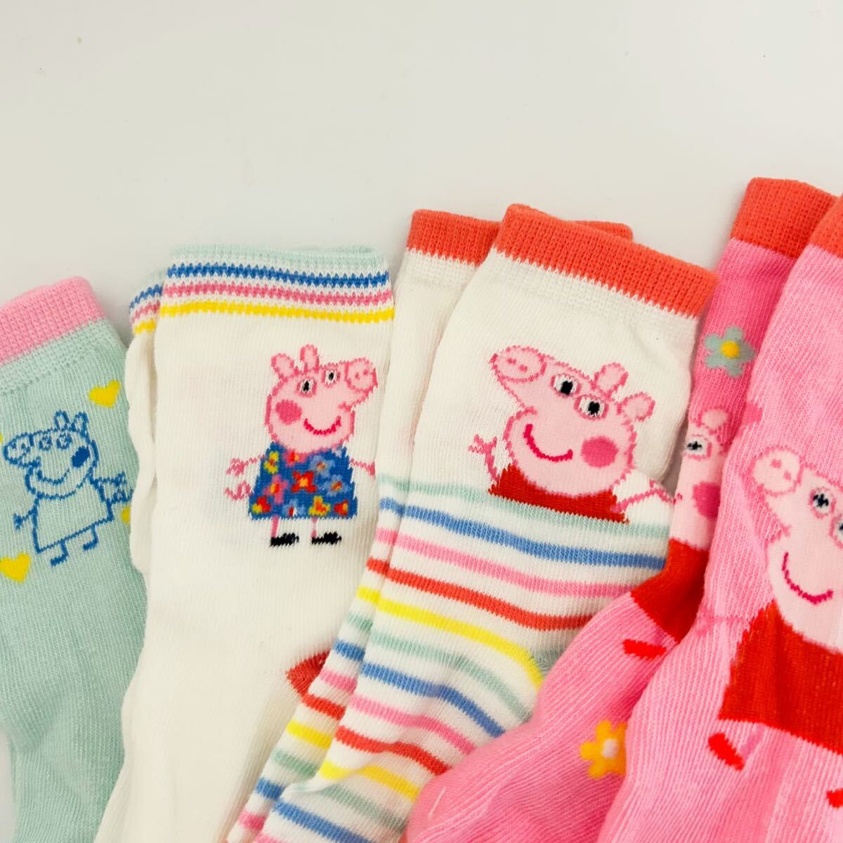ペッパピッグ　キャラクター　キッズ　ソックス　靴下　12-15cm 4足セット