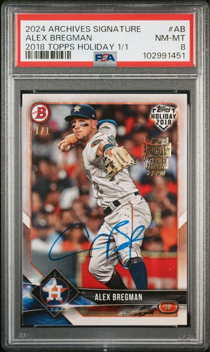Amazon.co.jp: topps auto アレックスブレグマン 直筆サイン
