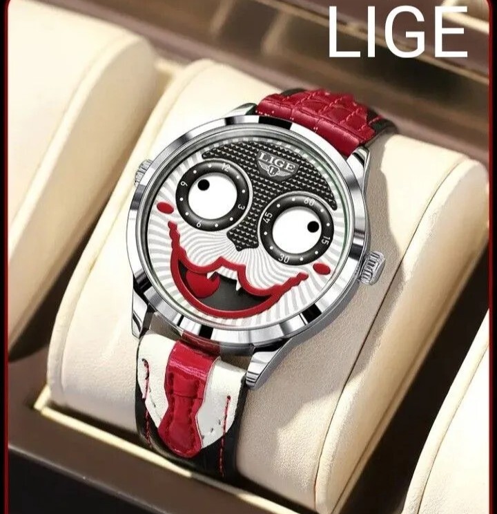 NEW】LIGE 腕時計 ジョーカー ピエロ クォーツ 腕時計 ギフトBOX NEW】LIGE 腕時計 ジョーカー ピエロ クォーツ 腕時計 ギフトBOX