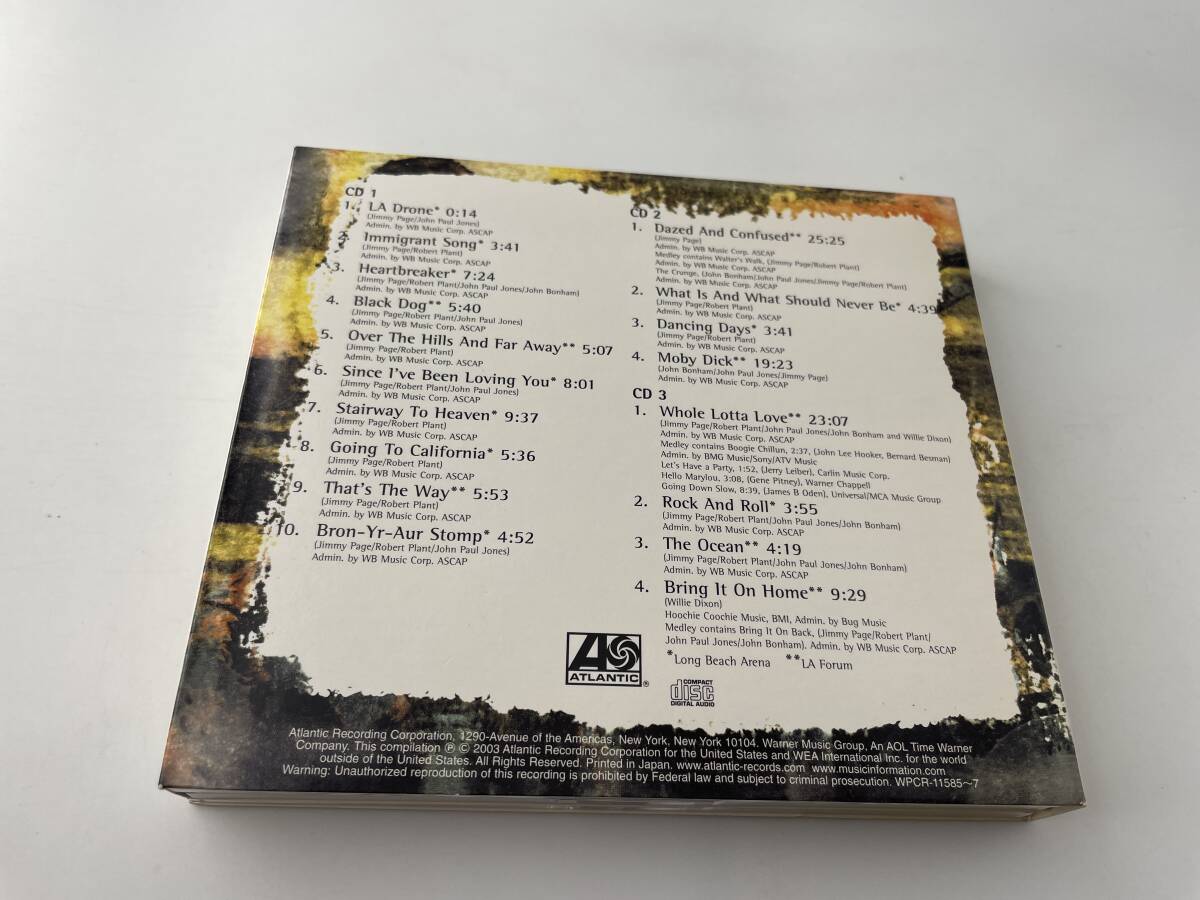 伝説のライヴ-HOW THE WEST WAS WON- CD レッド・ツェッペリン 3H1-03！ 中古