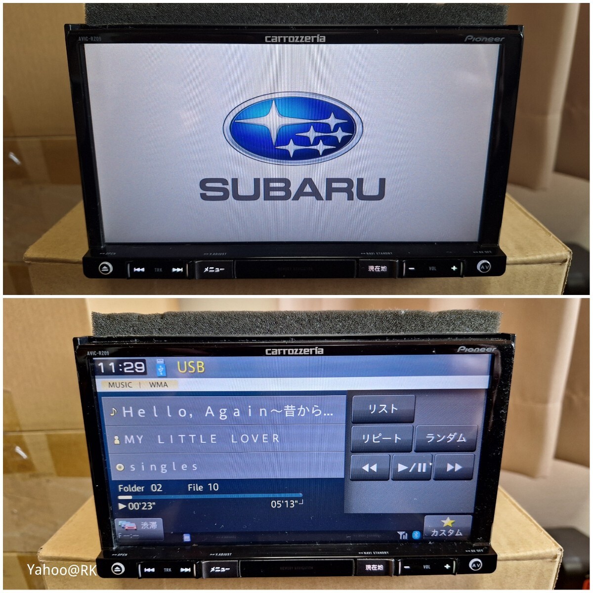 carrozzeria 楽ナビ AVIC-RZ09 スバル 純正ナビ 型式 G-RZ09 carrozzeria 楽ナビ AVIC-RZ09 スバル 純正ナビ 型式 G-RZ09