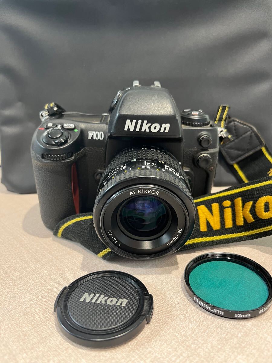 美品】Nikon ニコン F100 ボディ フィルム一眼レフ 35-70mm 1 美品】Nikon ニコン F100 ボディ フィルム一眼レフ 35-70mm 1