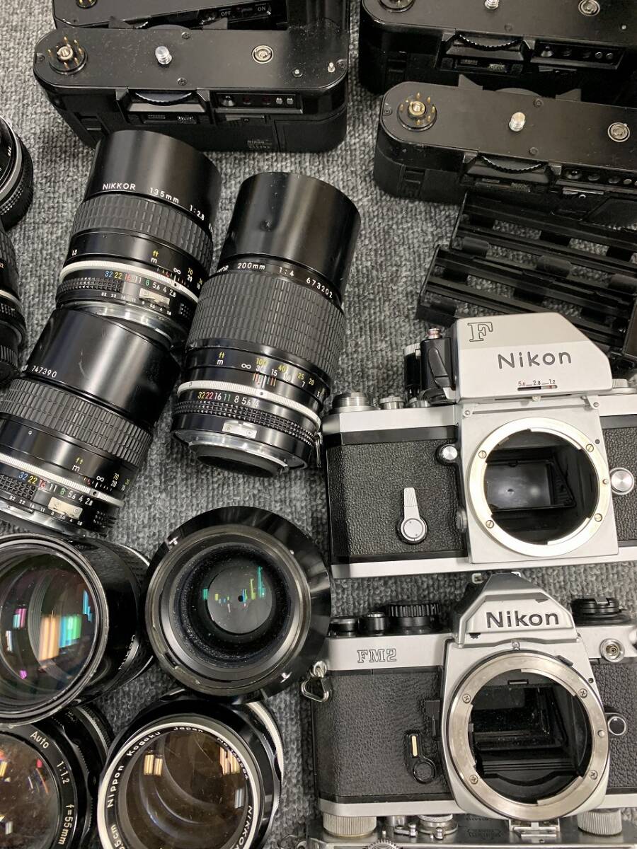 30)1円売り切りNIKON ニコン FM2 NIKKOR 28mm 35mm 50mm 135mm 30)1円売り切りNIKON ニコン FM2 NIKKOR 28mm 35mm 50mm 135mm