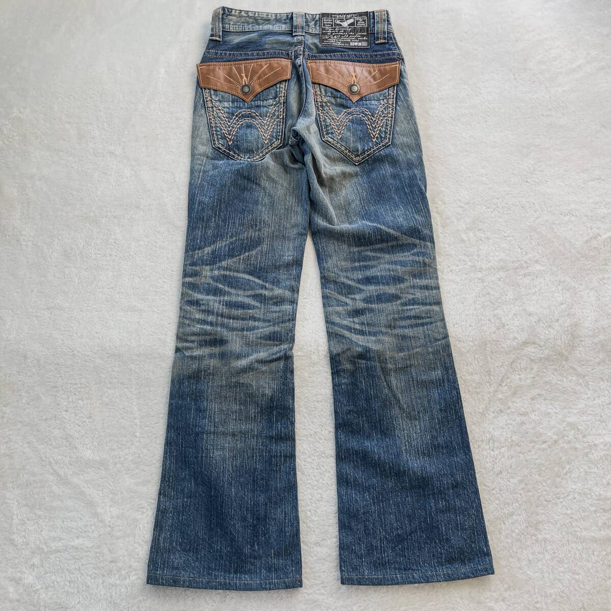 EDWIN XU】431XVS ウエスタン ブーツカットデニム ジーンズ EDWIN XU】431XVS ウエスタン ブーツカットデニム ジーンズ
