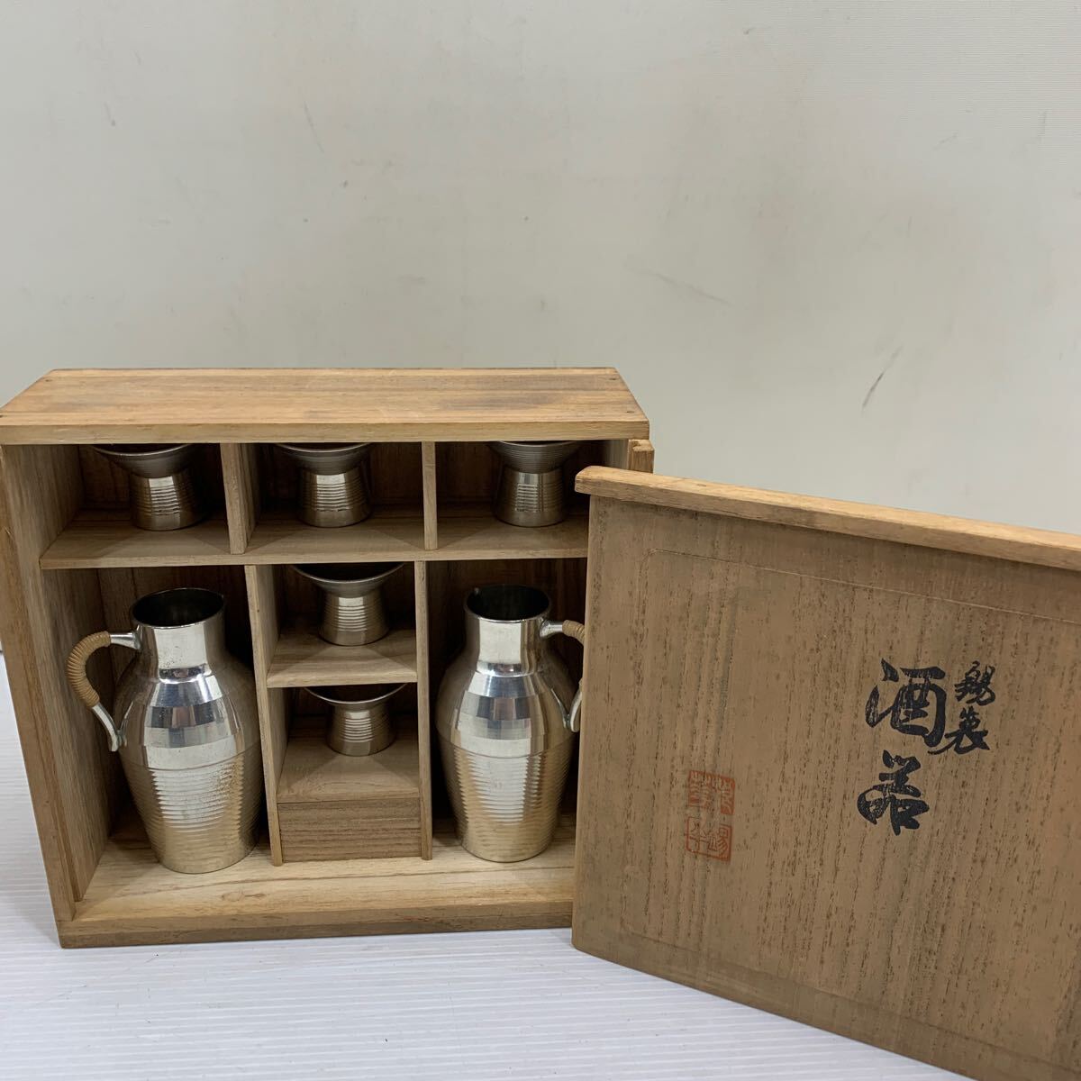 I☆レア☆酒器 錫製 徳利 お猪口 盃 錫半 本錫 酒器セット 酒器 I☆レア☆酒器 錫製 徳利 お猪口 盃 錫半 本錫 酒器セット 酒器
