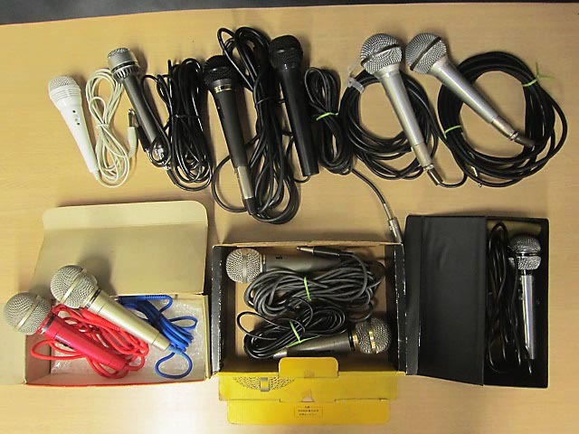 【ジャンク】マイク マイクロフォン カラオケマイク パイオニア テクニクス など 9點 まとめ 【L】