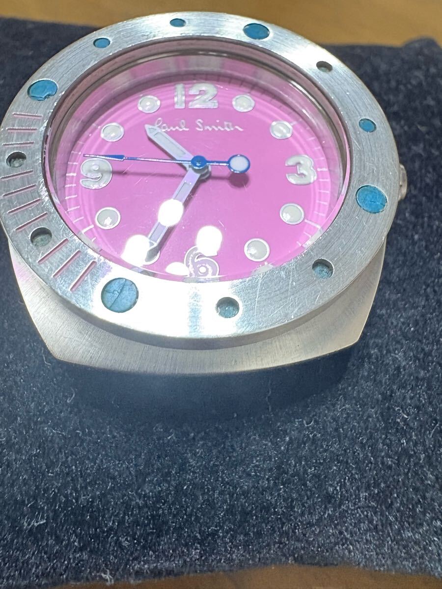 稼働品 Paul Smith ポールスミス 6038-H29565 ピンク文字盤 稼働品 Paul Smith ポールスミス 6038-H29565 ピンク文字盤