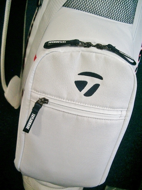 未使用　テーラーメイド　レディース＆ユニセックス　コンパクト　取っ手付　スポーティ　白赤紺　スタンドバッグ _画像10