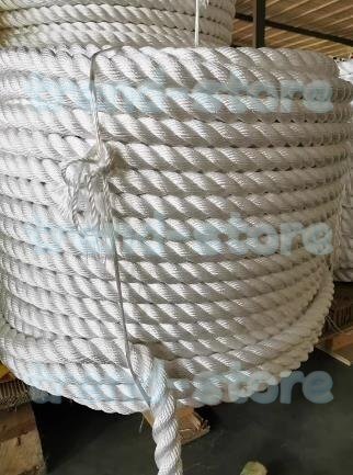 22mm x50m アンカーロープ レジャーボート 係船索や土木 建築 工事等 幅広い用途(汎用性)船舶、漁業 マリン用として最適 22mm x50m レジャーボートの係船索やアンカーロープ 土木 建築