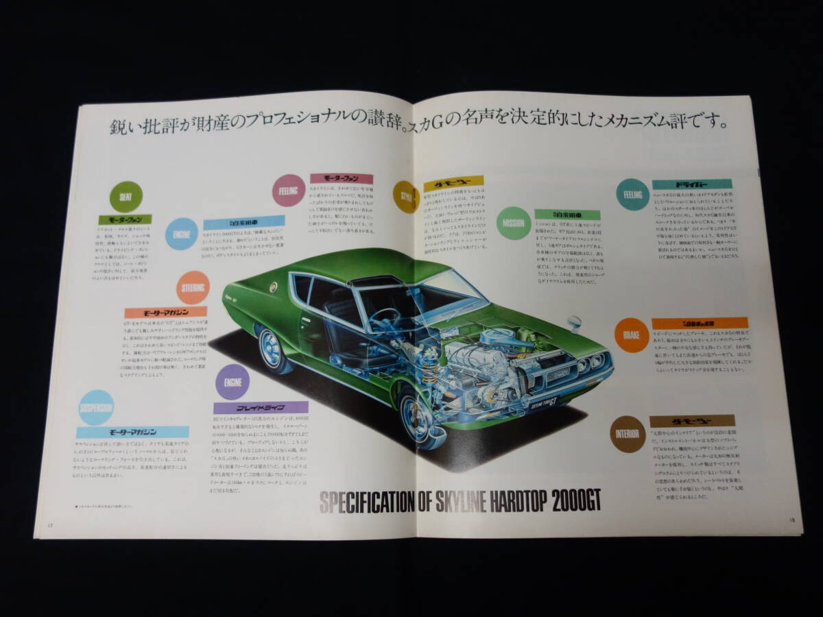 [ Showa 48 год ] Nissan Ken&Mary Skyline 2000GT/1800/1600/VAN C110 type более ранняя модель специальный каталог [ в это время было использовано ]