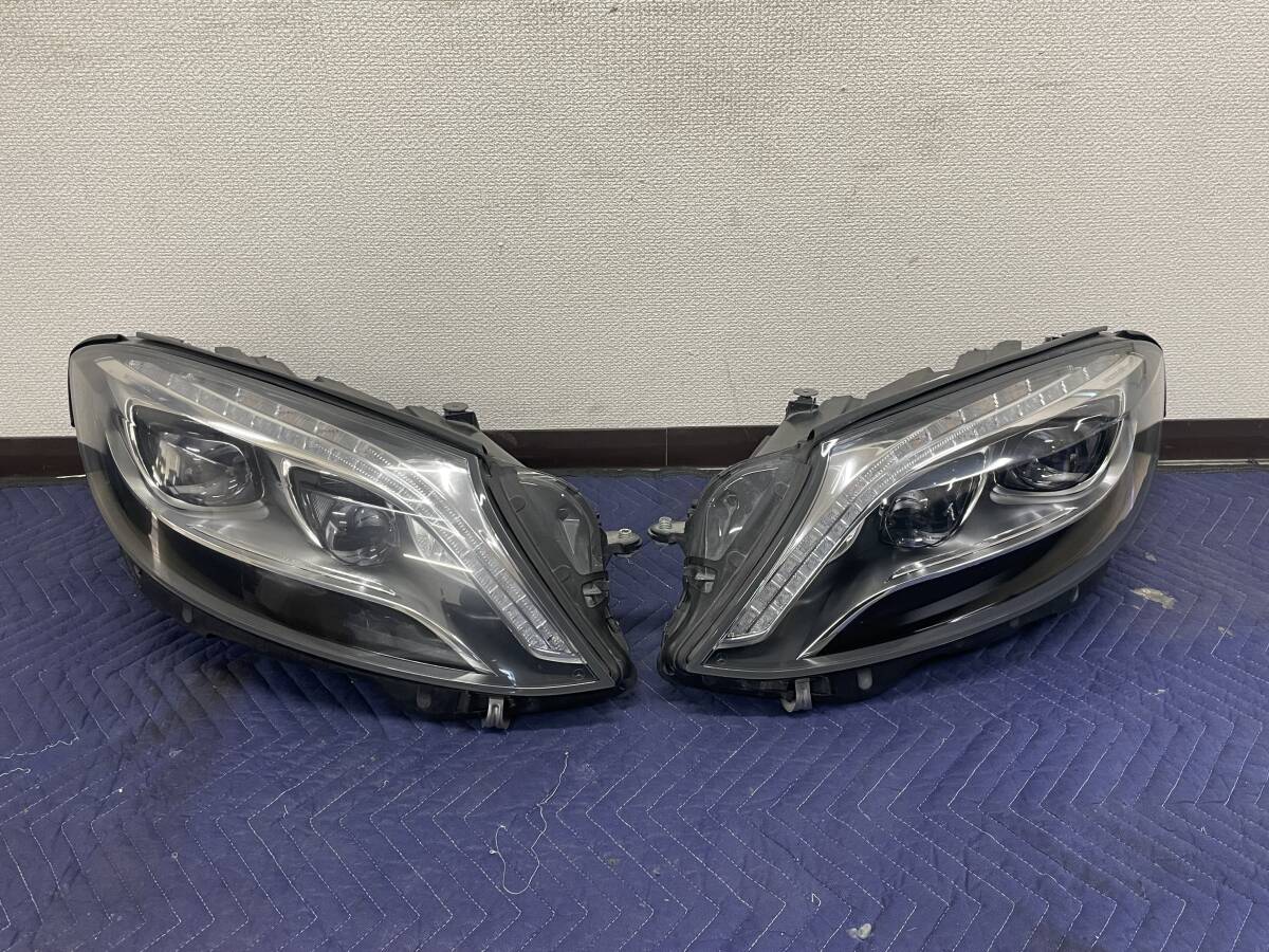 メルセデス ベンツ Sクラス W222 前期 純正 ヘッドライト 左右セット コントロールユニット バラスト付き A2229068602 A2229061602