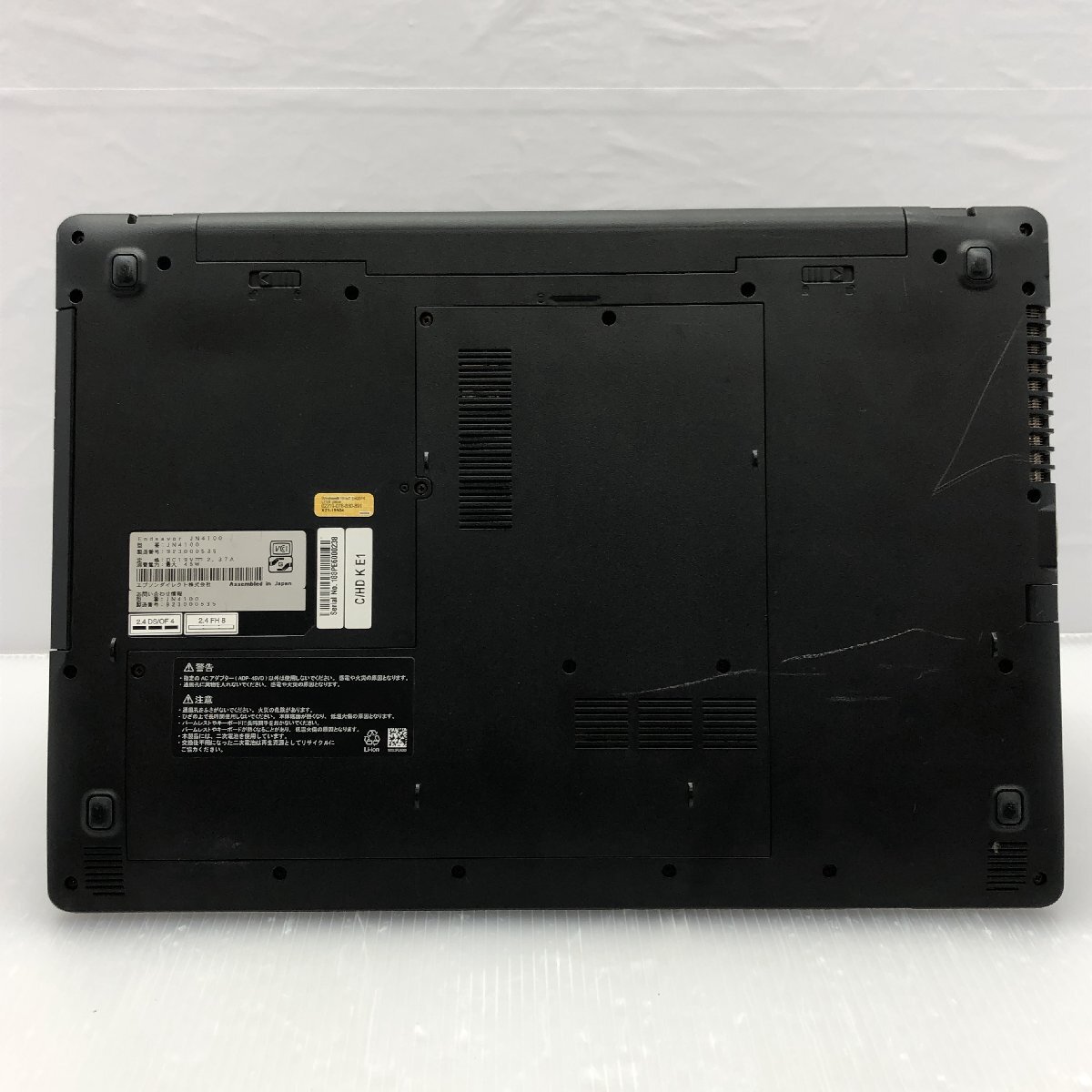 【ジャンク】EPSON Endeavor JN4100 JN4100 Celeron 3865U メモリ4GB HDD500GB 15.6インチ T016762