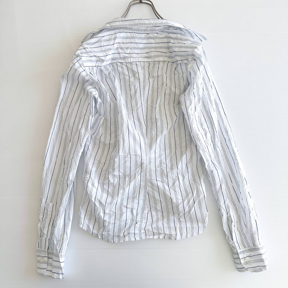 [美品] Frank&Eileen フランクアンドアイリーン / BARRY バリー シワ加工 ストライプ シャツ