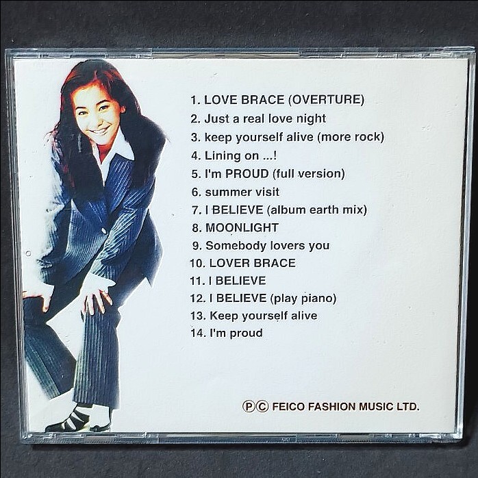 華原朋美「LOVE BRACE」臺(tái)灣盤CDアルバム 飛歌唱片F(xiàn)EICO FASHION MUSIC LTD. JSCD-1035 小室哲哉 I'm proud I BELIEVE keep yourself alive